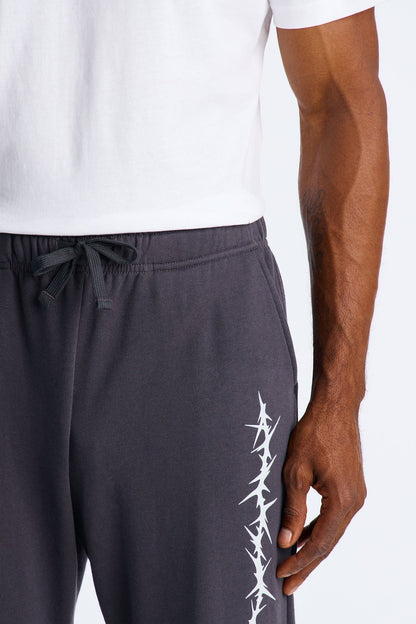 Thorns On My Side Baggy Sweatpants - Charcoal