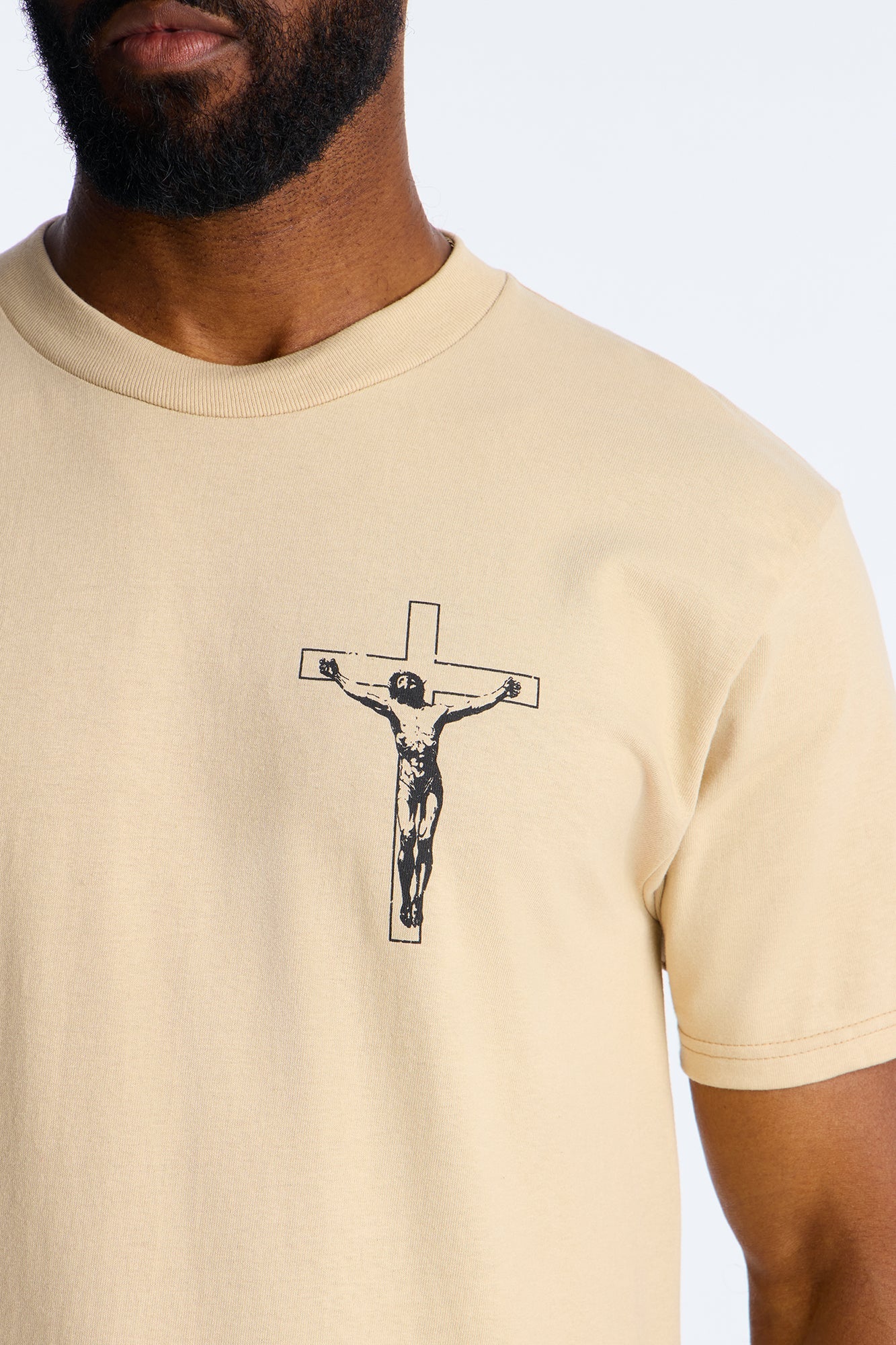 Faith Hope Love Short Sleeve Tee - Sand