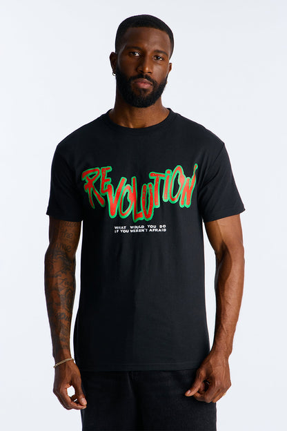 Revolution Short Sleeve Tee - Black Wash