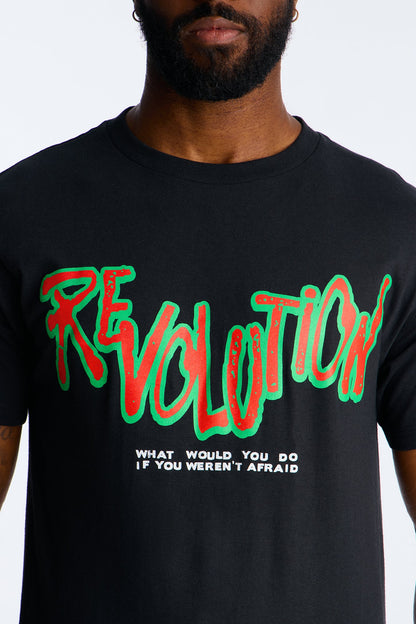 Revolution Short Sleeve Tee - Black Wash