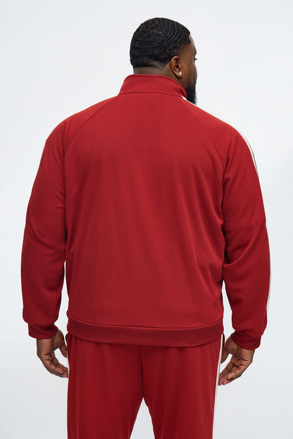 Dennis Track Jacket - Burgundy