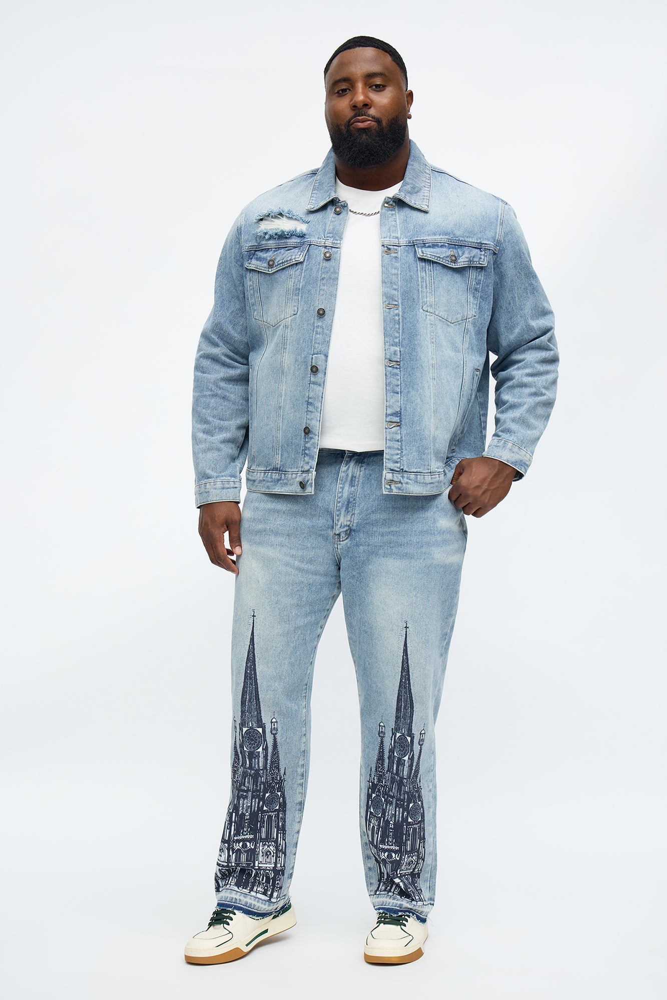 Cathedral Denim Trucker Jacket - Medium Blue Wash