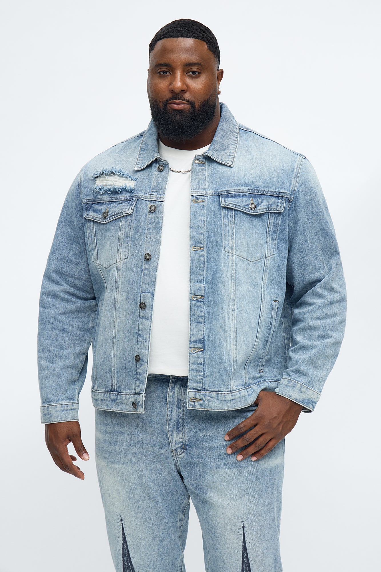 Cathedral Denim Trucker Jacket - Medium Blue Wash