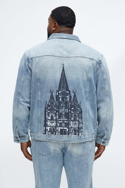 Cathedral Denim Trucker Jacket - Medium Blue Wash