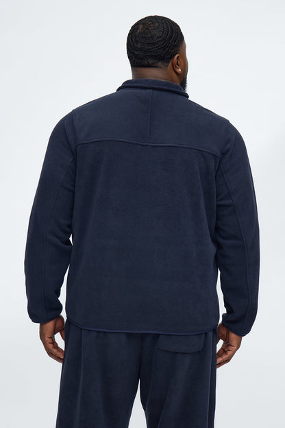 Core Microfleece Zip Jacket - Navy