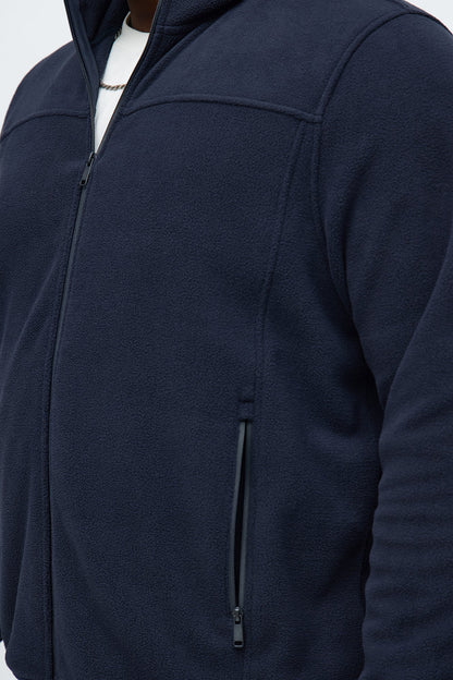 Core Microfleece Zip Jacket - Navy