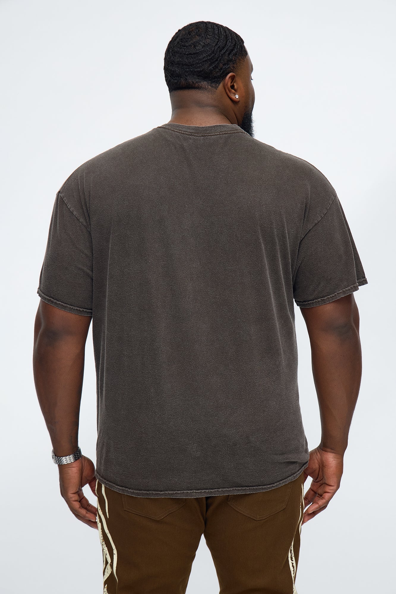 Saints Path Moto Club Oversized Short Sleeve Tee - Chocolate
