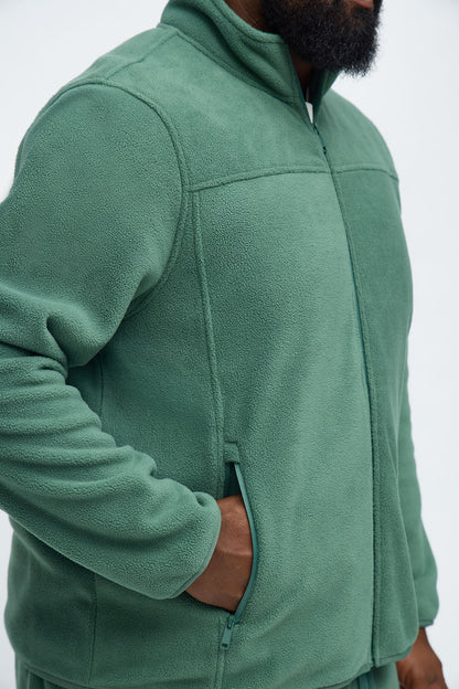 Core Microfleece Zip Jacket - Green