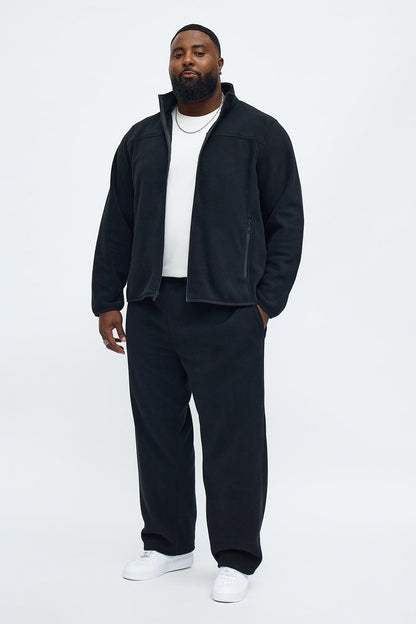 Core Microfleece Zip Jacket - Black