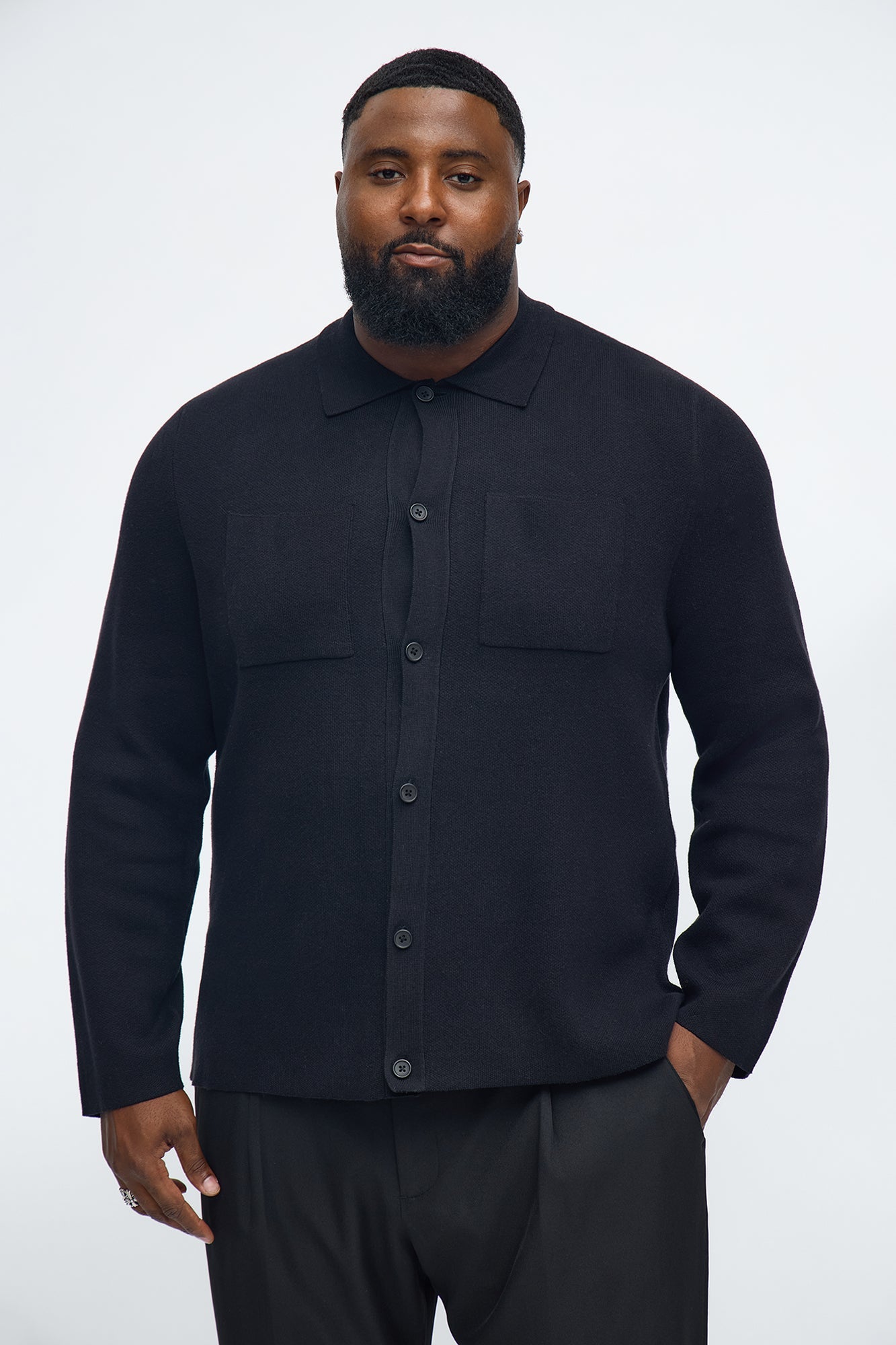Daily Cardigan Sweater - Black