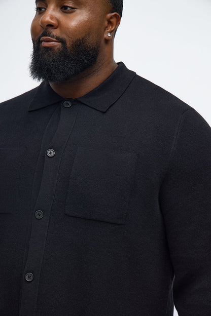 Daily Cardigan Sweater - Black