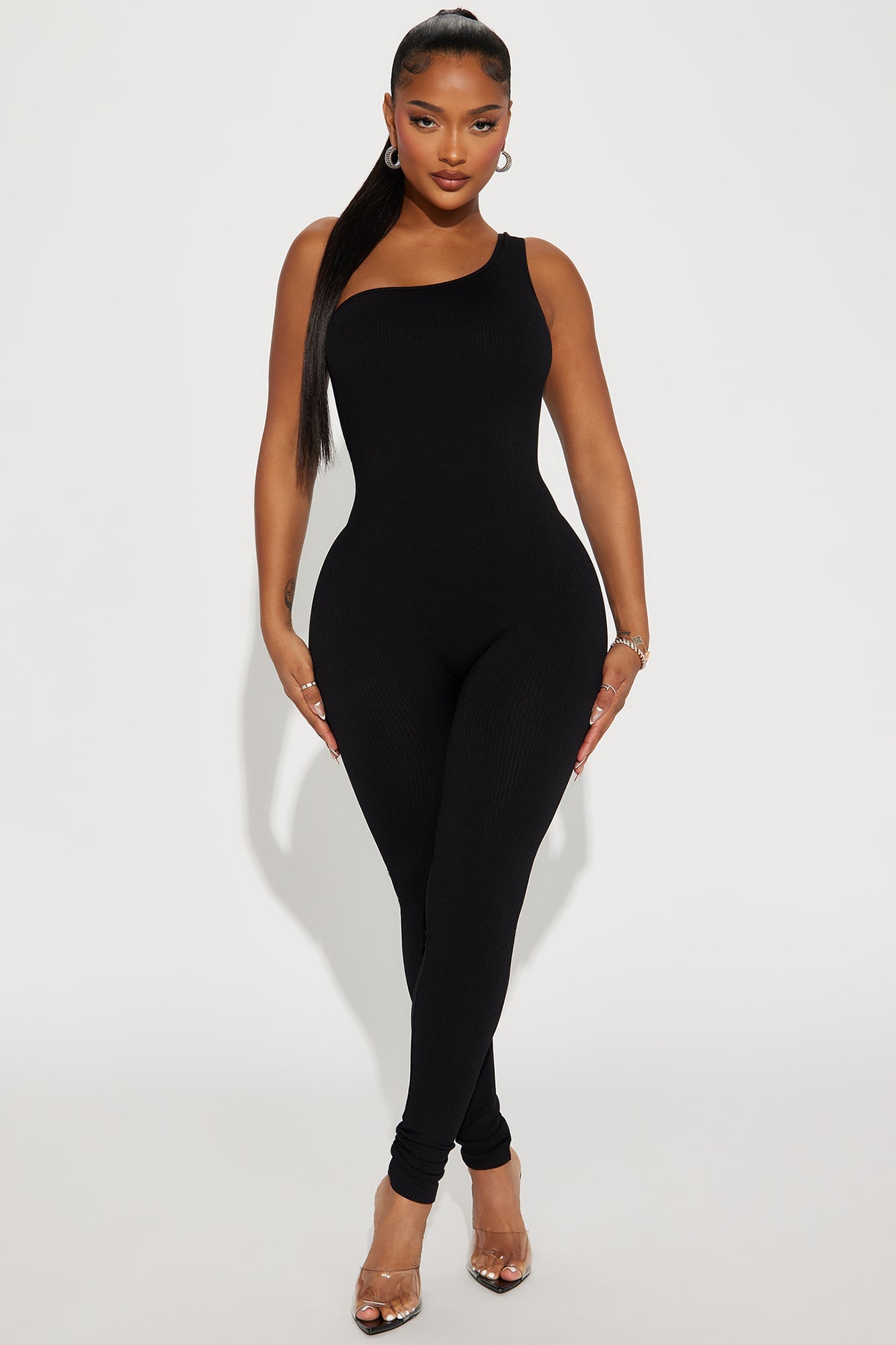 Sienna Seamless Jumpsuit - Black