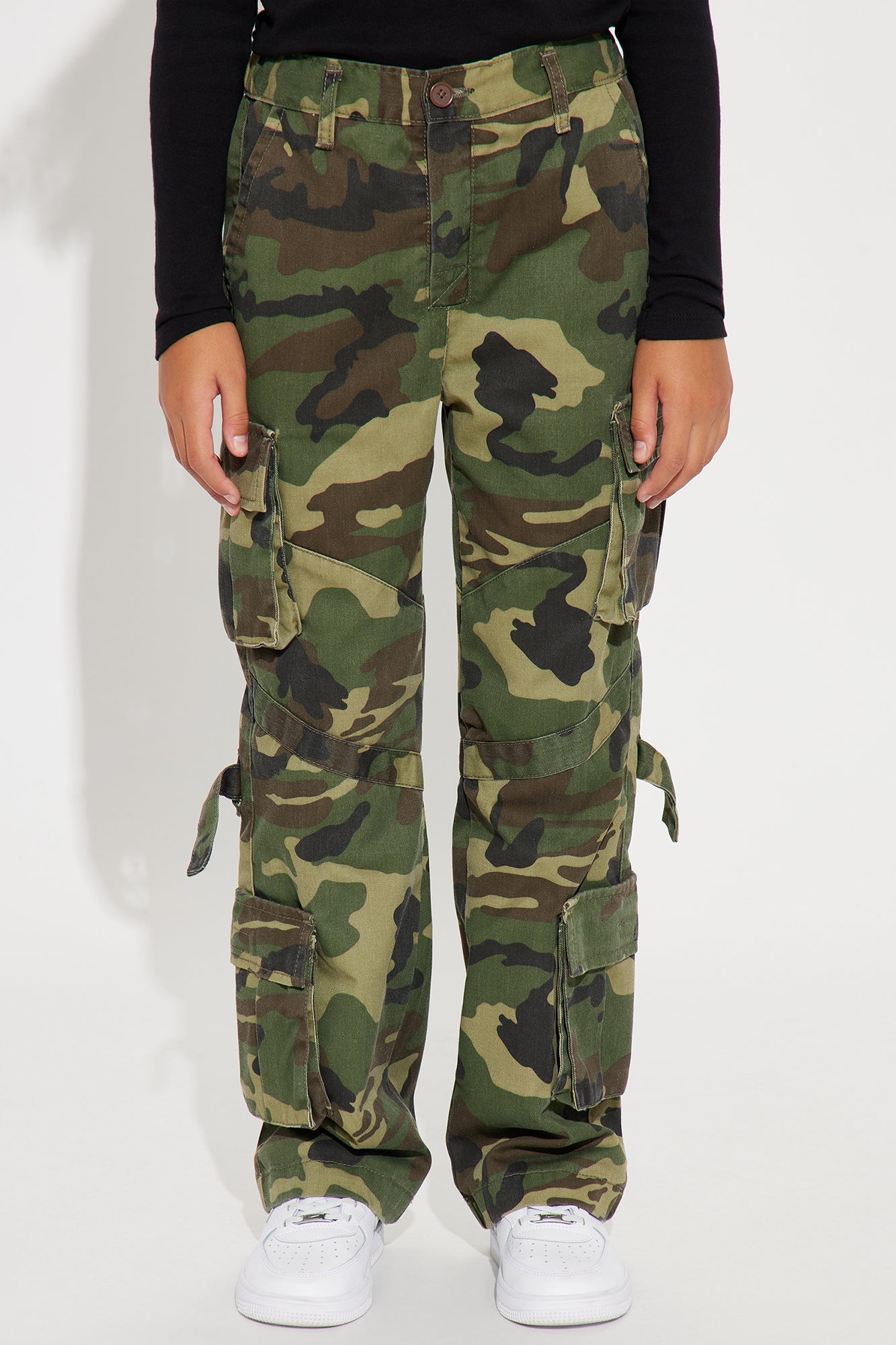Mini Level You Up Camo Cargo Pant - Olive/combo