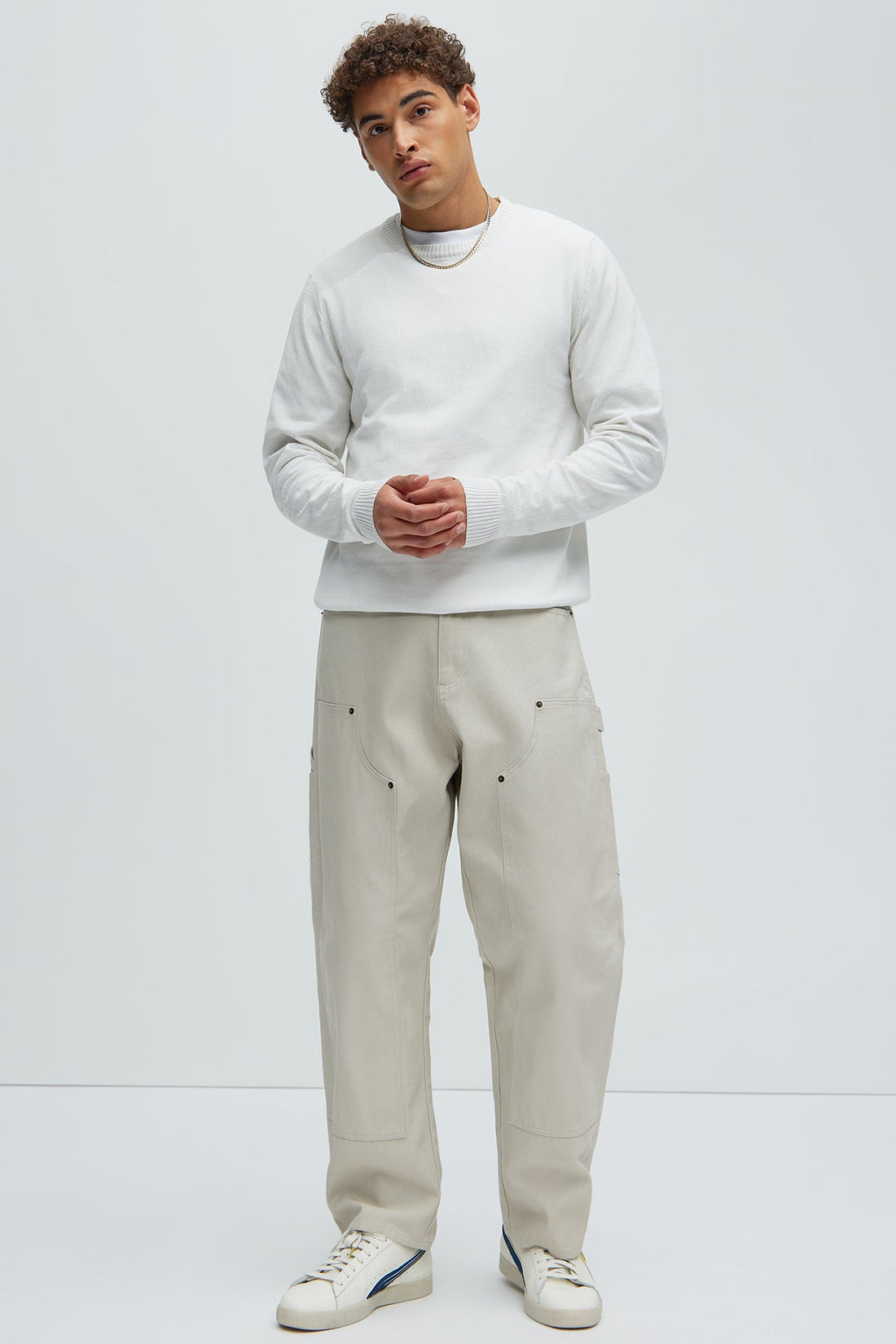 Cozy and Cool Crewneck Sweater - Off White