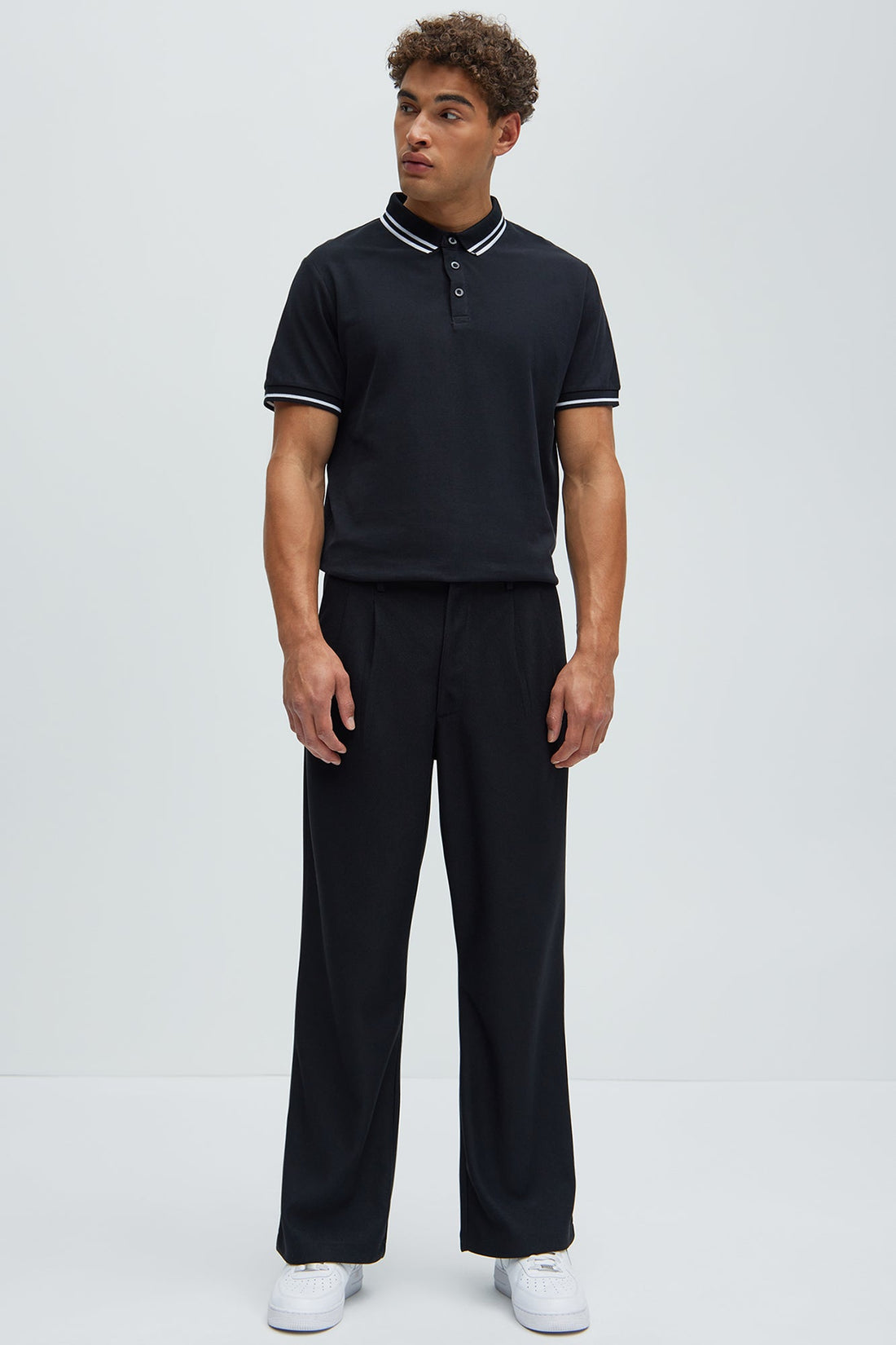 Wilson Short Sleeve Polo - Black