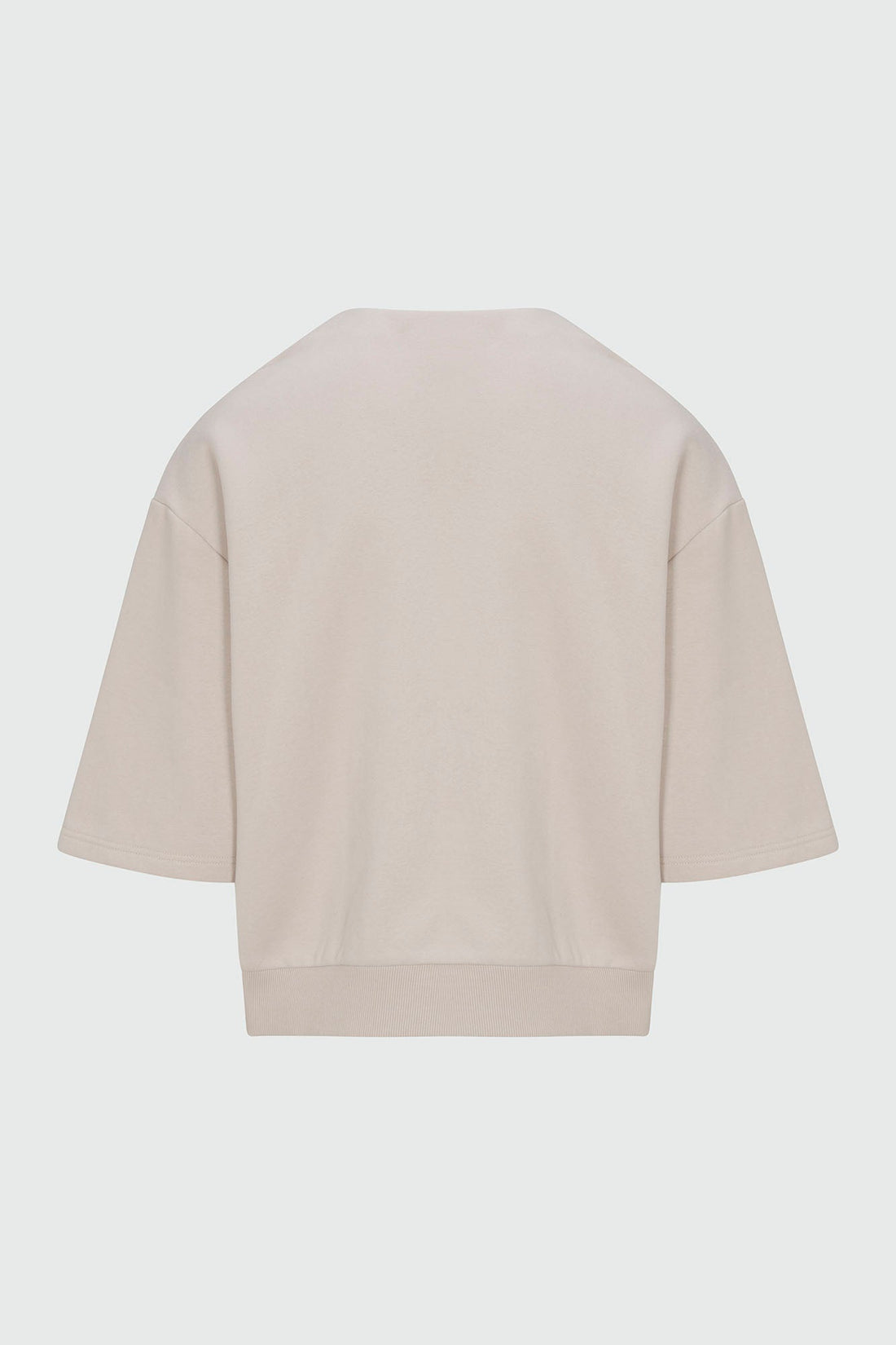 410 Relaxed Short Sleeve Henley Sweatshirt - Sand