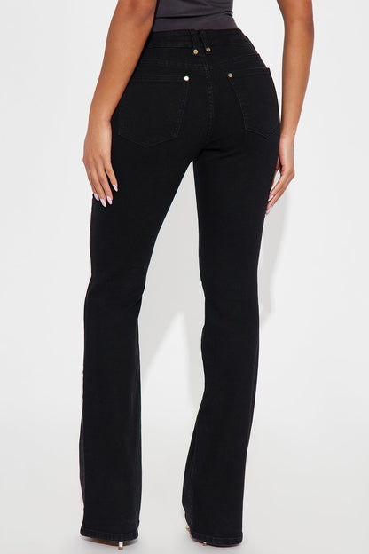 As You Are Low Rise Bootcut Jeans - Black