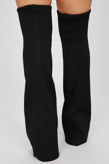 Out Of Sight Over The Knee Boots - Black