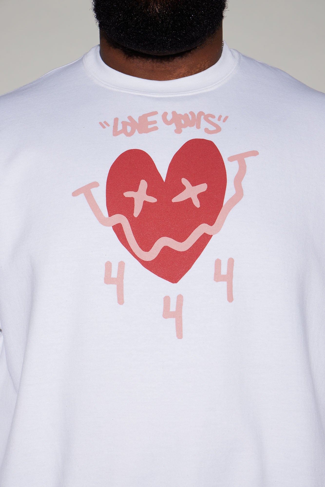 Love Yours Crewneck Sweatshirt - White