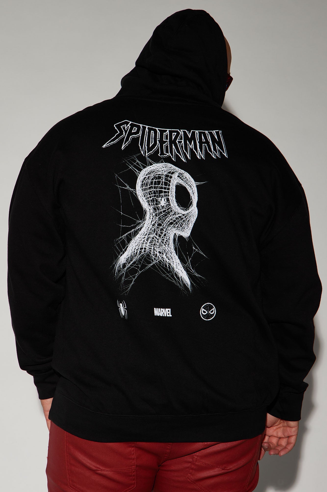 Spiderman Spiders Web Hoodie - Black