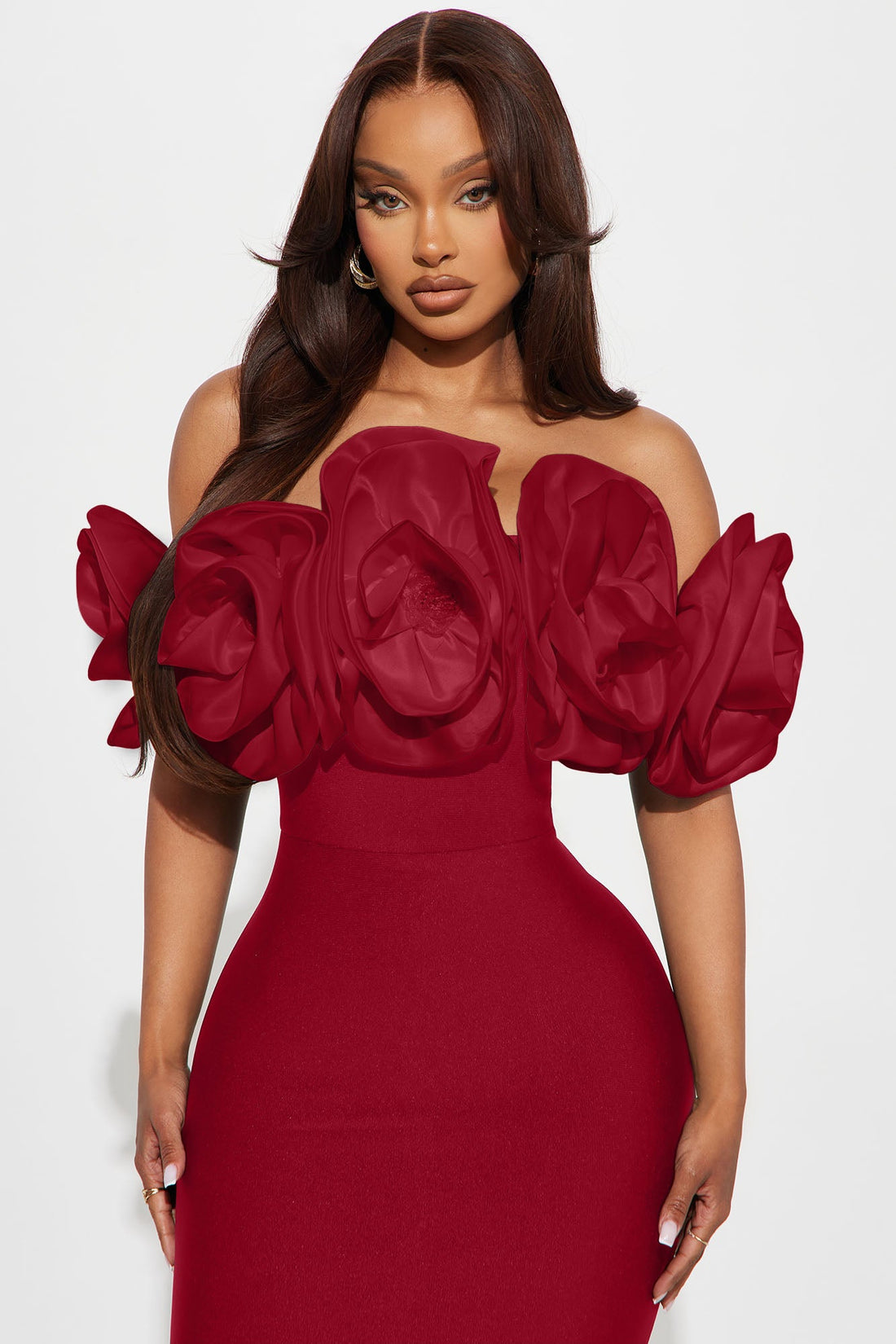 Rosetta Bandage Gown - Red