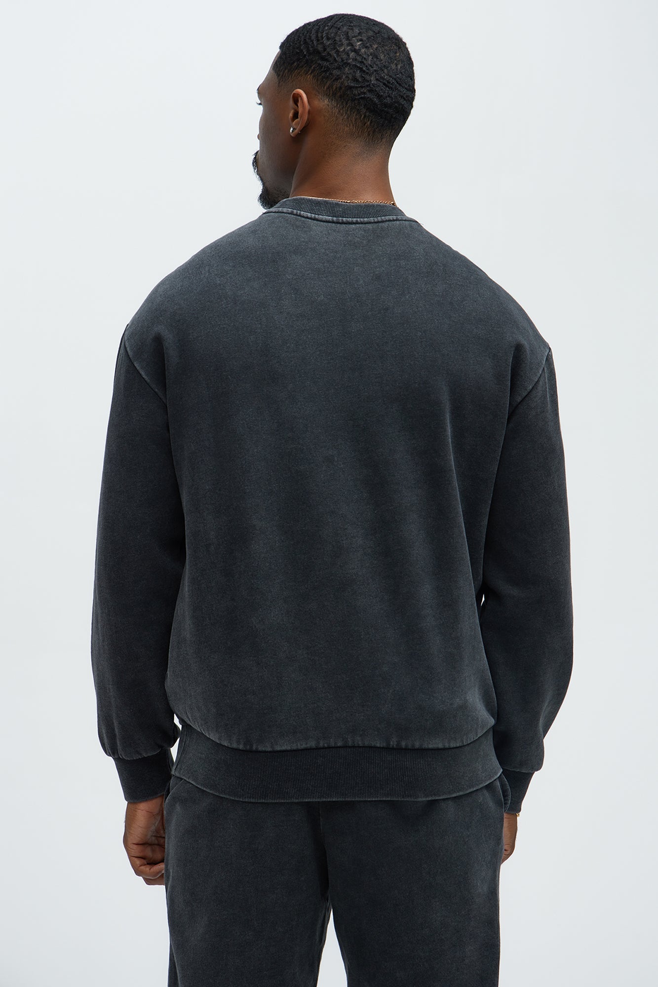 Tyson Heavy Wash Crewneck Sweatshirt - Black Wash