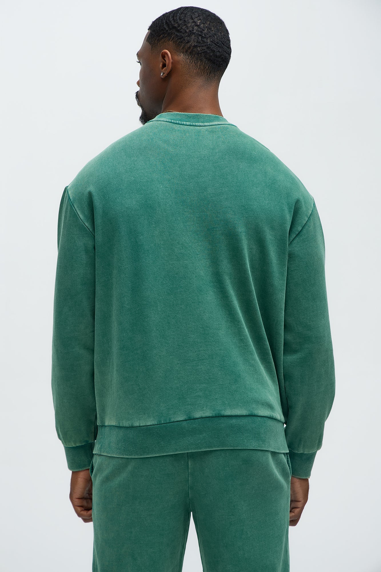 Tyson Heavy Wash Crewneck Sweatshirt - Green