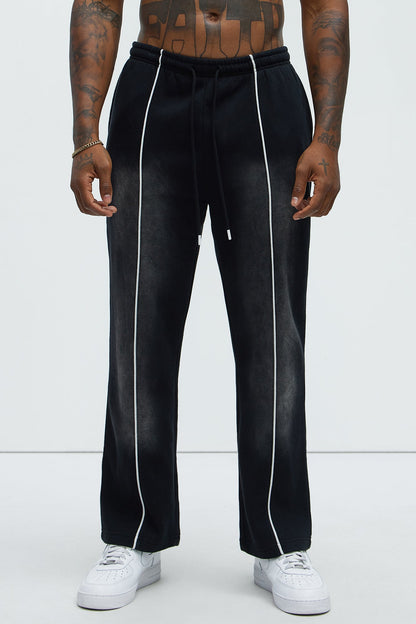 Tyson Just Go With It Straight Sweatpants - Black