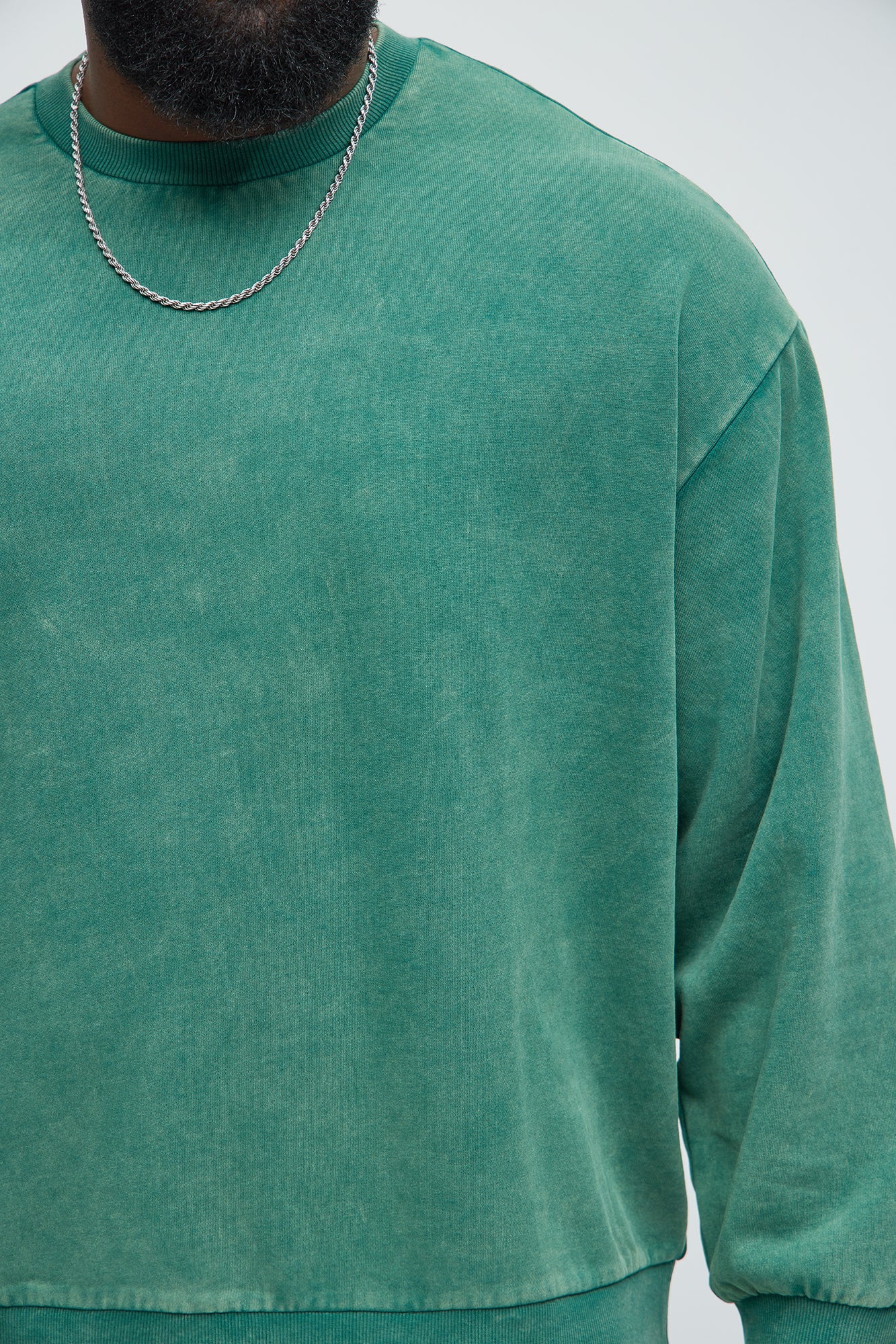 Tyson Heavy Wash Crewneck Sweatshirt - Green