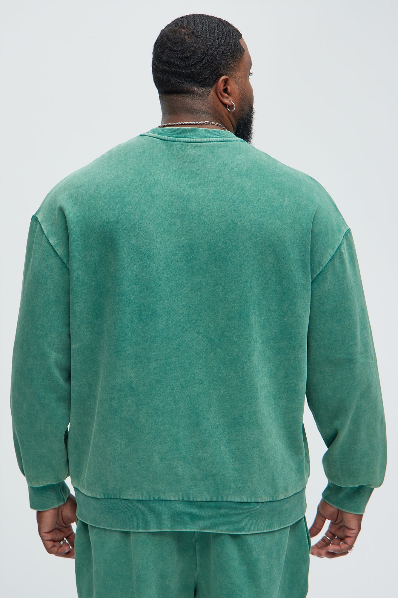 Tyson Heavy Wash Crewneck Sweatshirt - Green