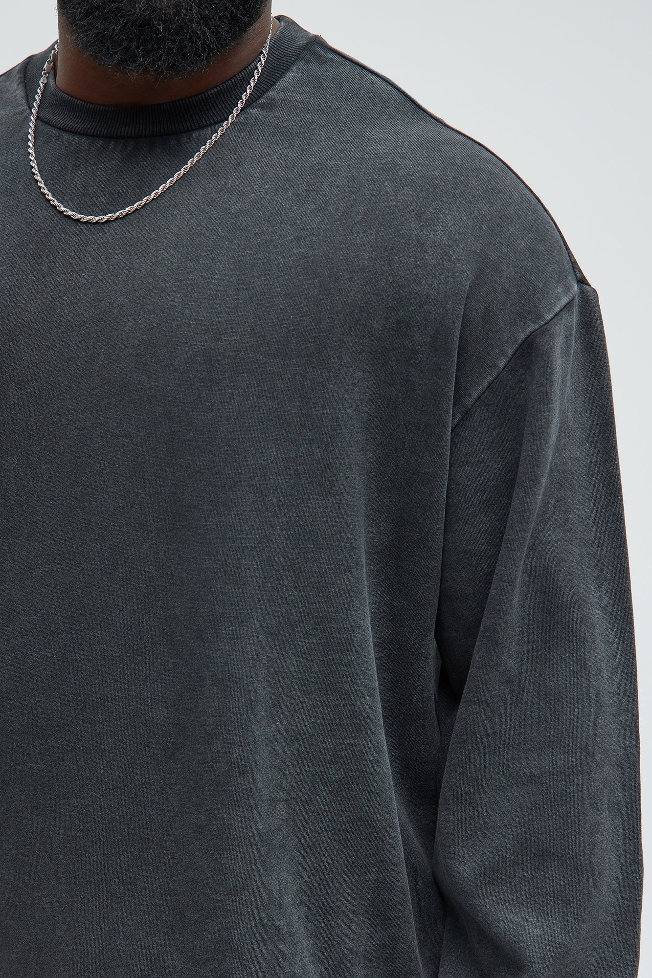 Tyson Heavy Wash Crewneck Sweatshirt - Black Wash