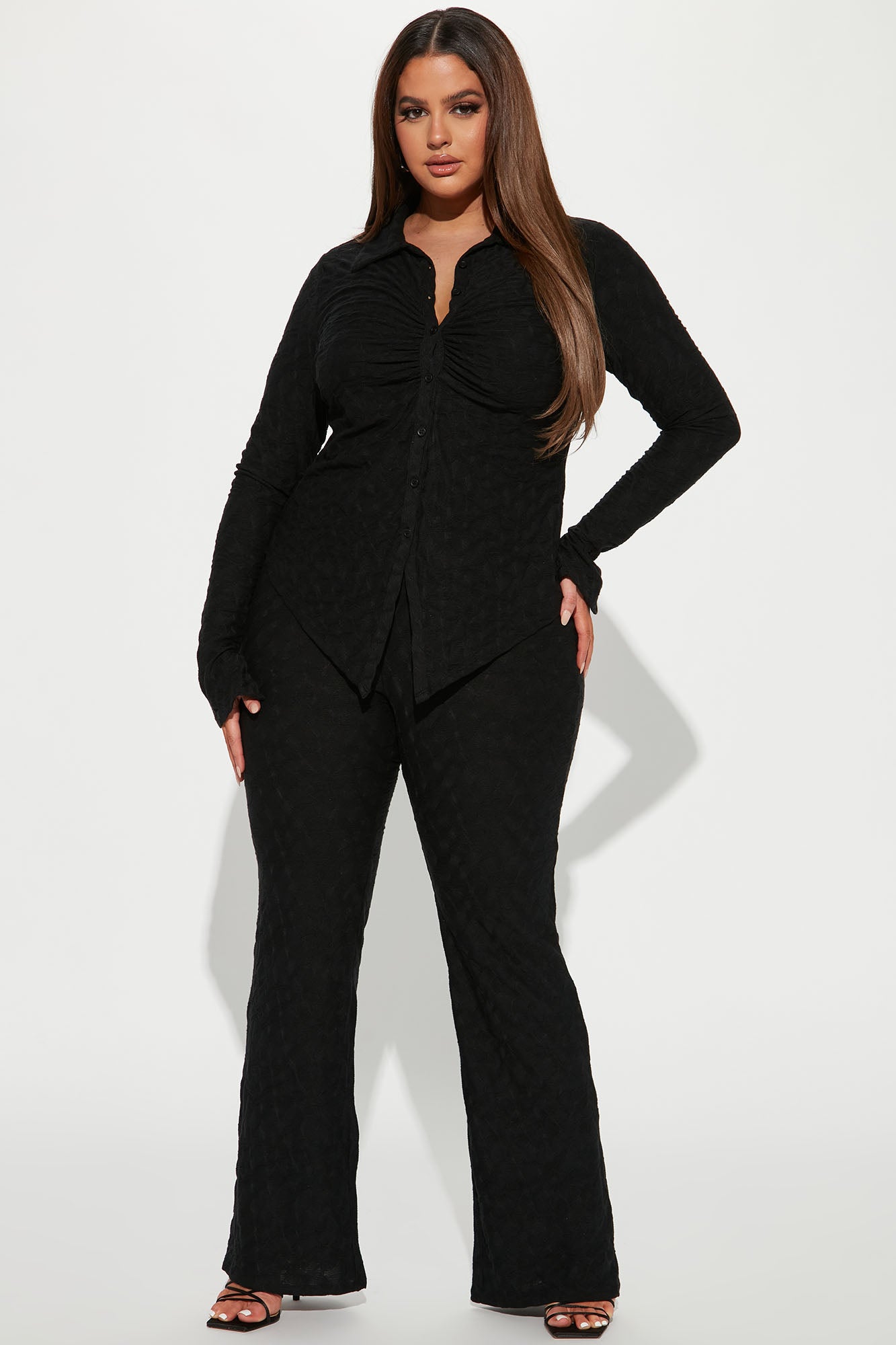 Petite Liliana Pant Set - Black