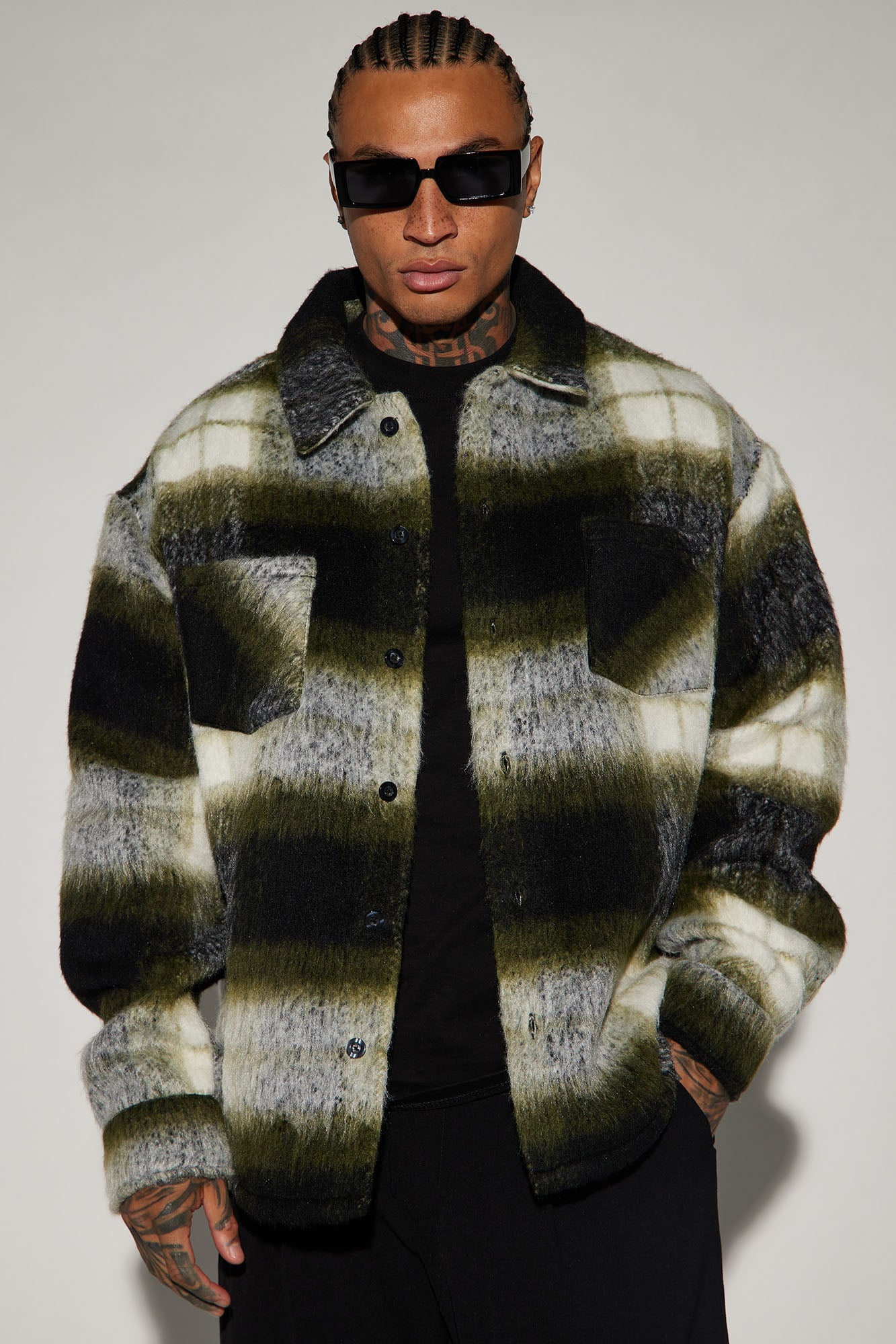 Timberline Mohair Shacket - Green