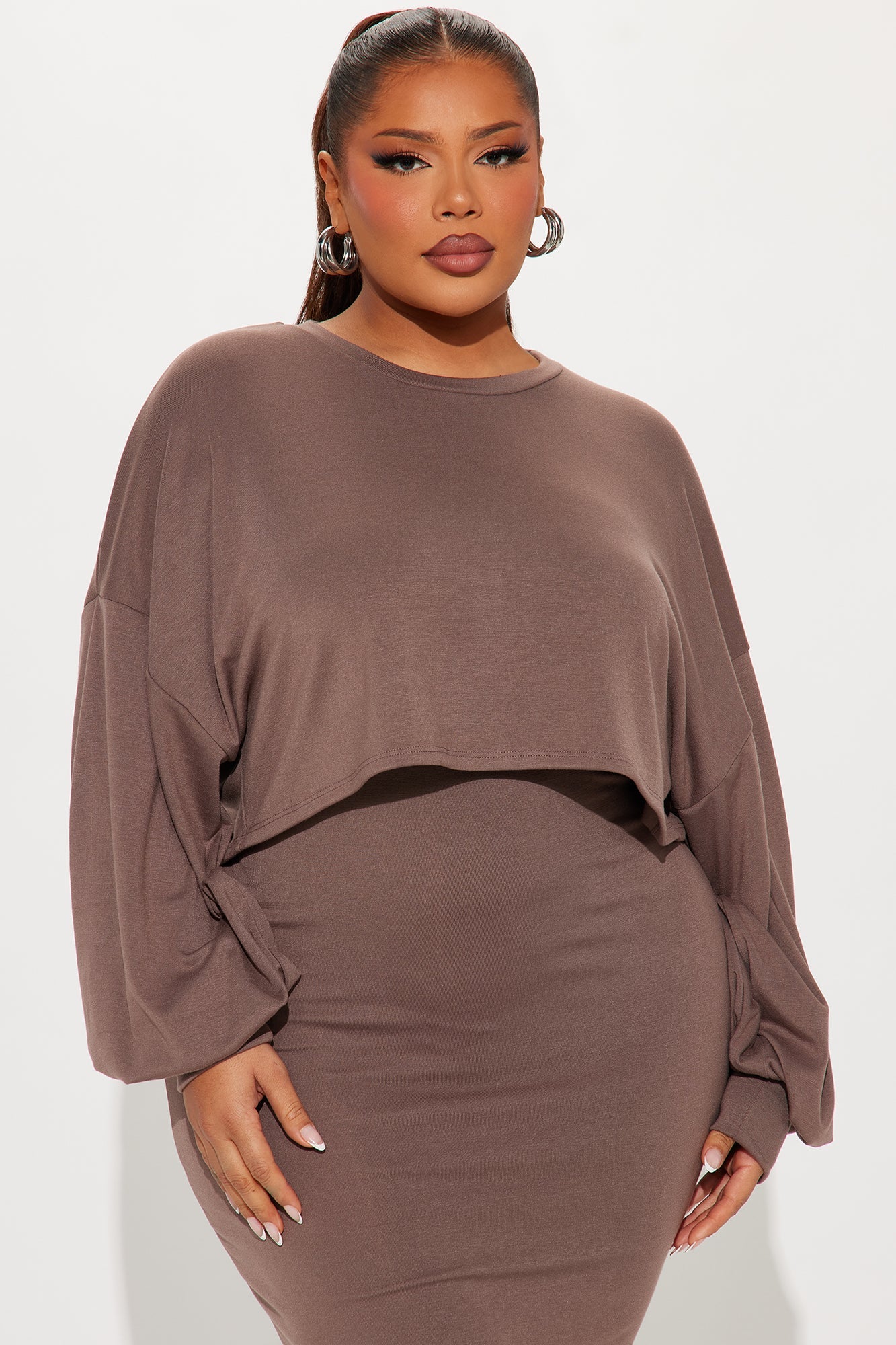 Weekend 2 Piece Maxi Dress Set - Mocha