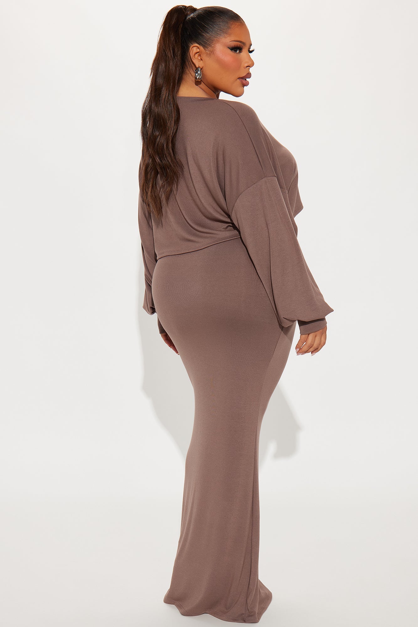 Weekend 2 Piece Maxi Dress Set - Mocha