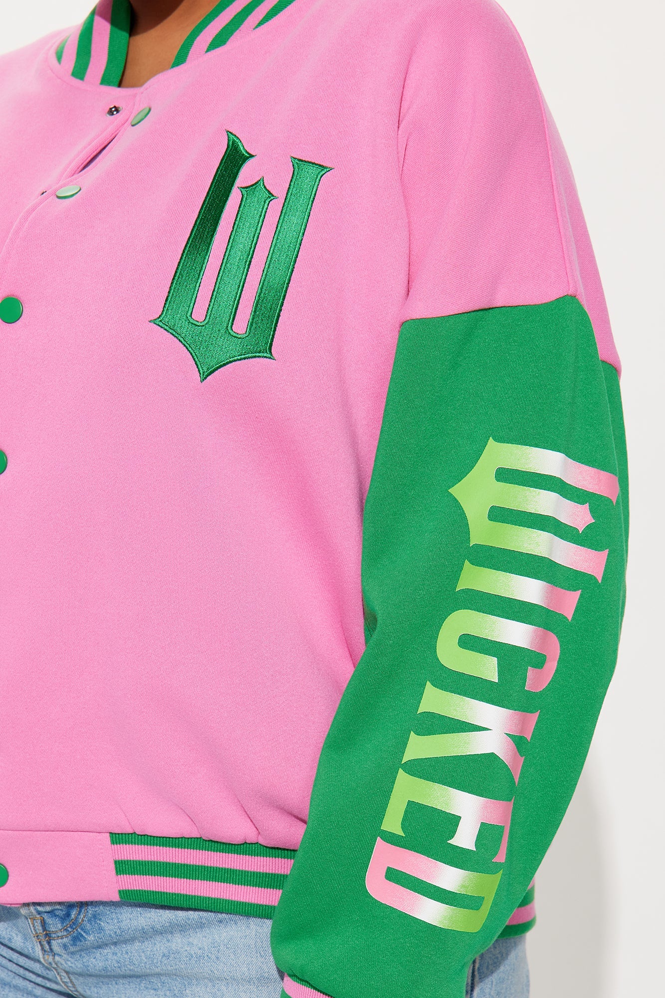 Wicked The Musical Bomber Jacket - Pink/combo