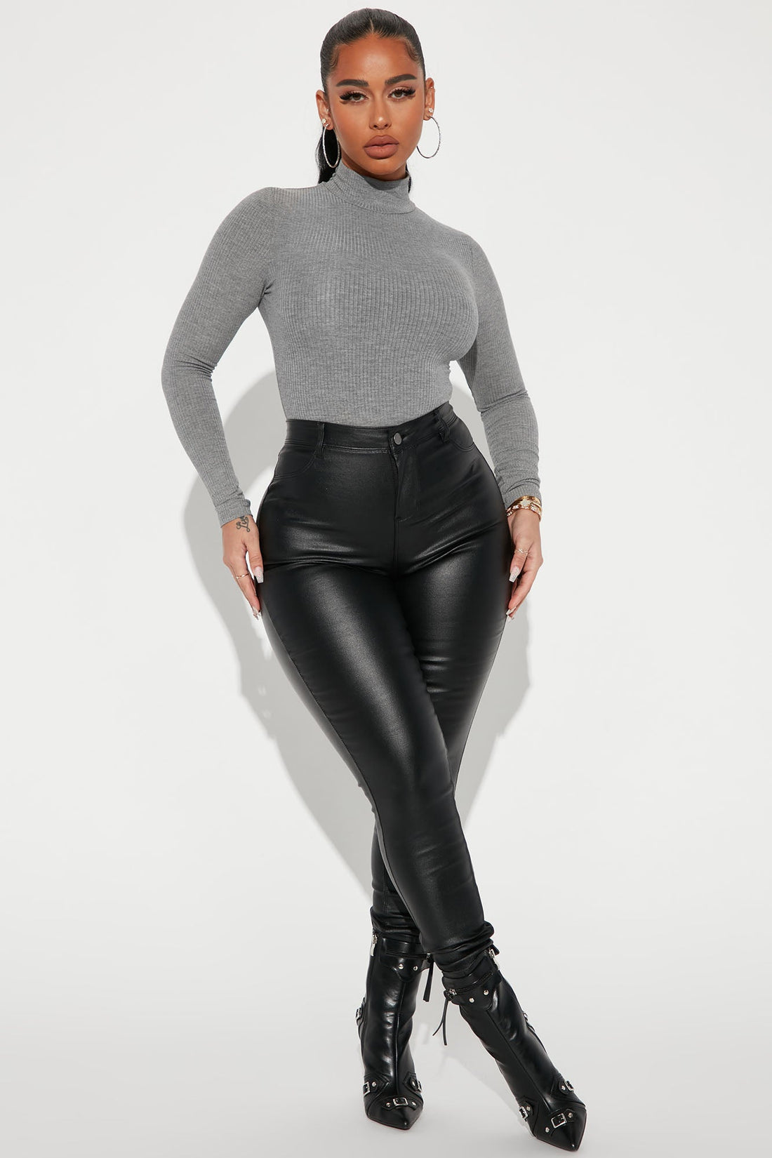 Dana Bodysuit - Charcoal
