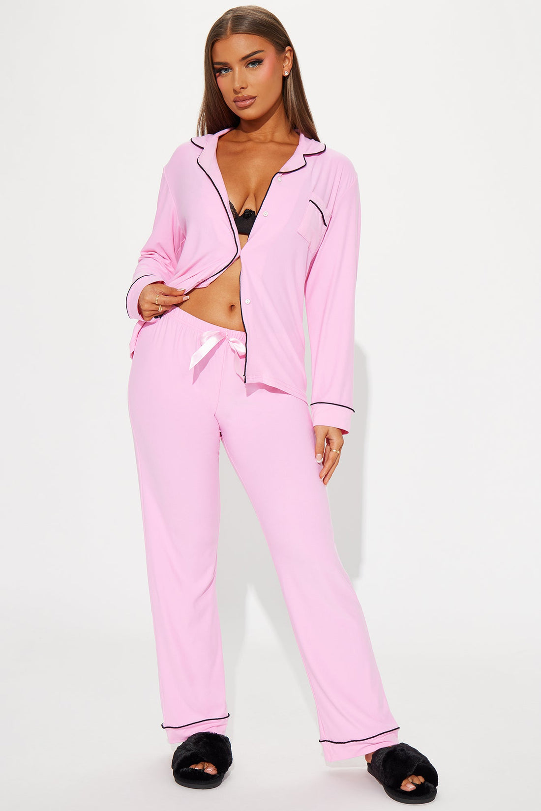 Sucker For You PJ Pant Set - Pink/combo
