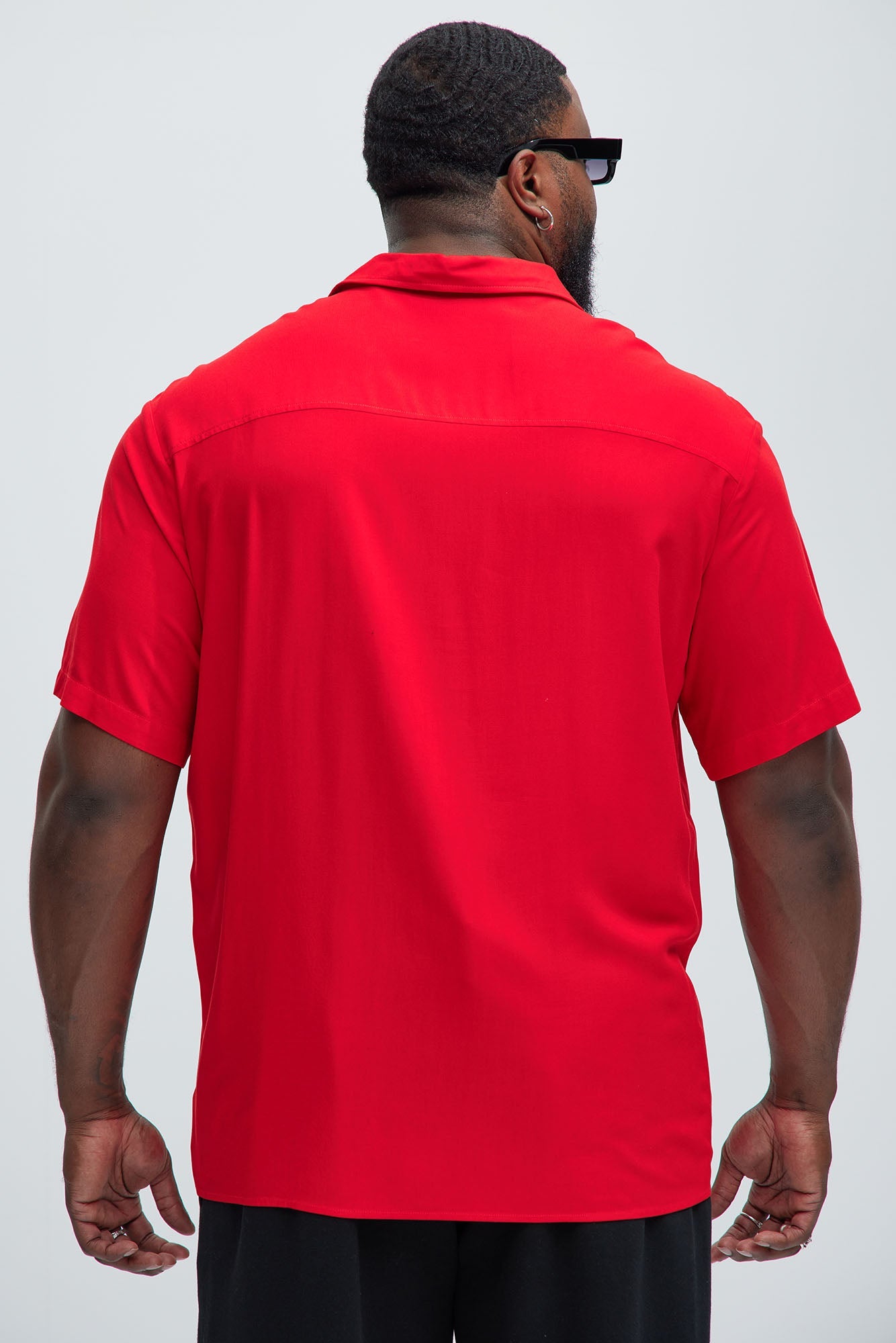 Von Dutch Oversized White Font Shirt - Red