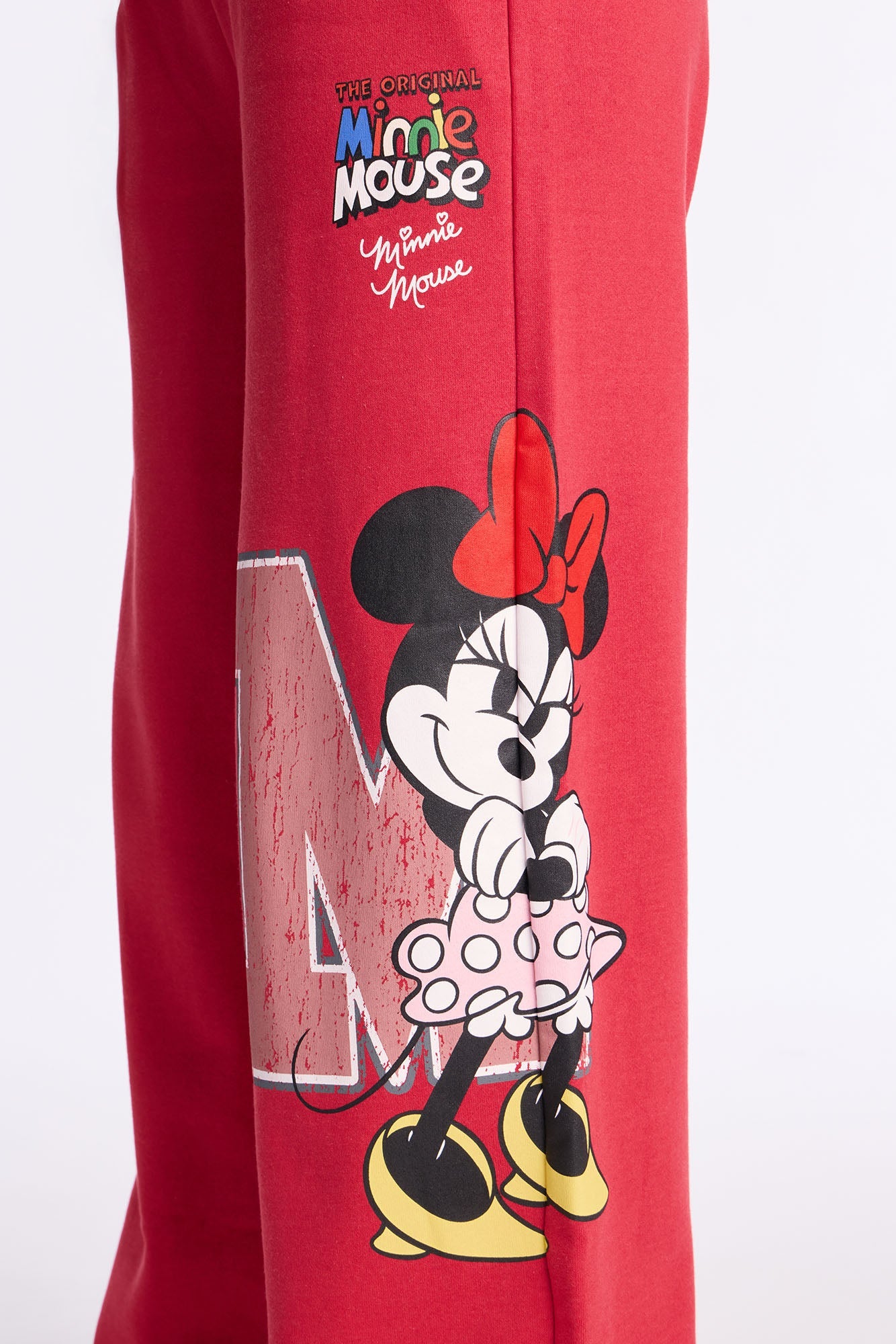 Minnie Mouse Wide Leg Fleece Pant - Red