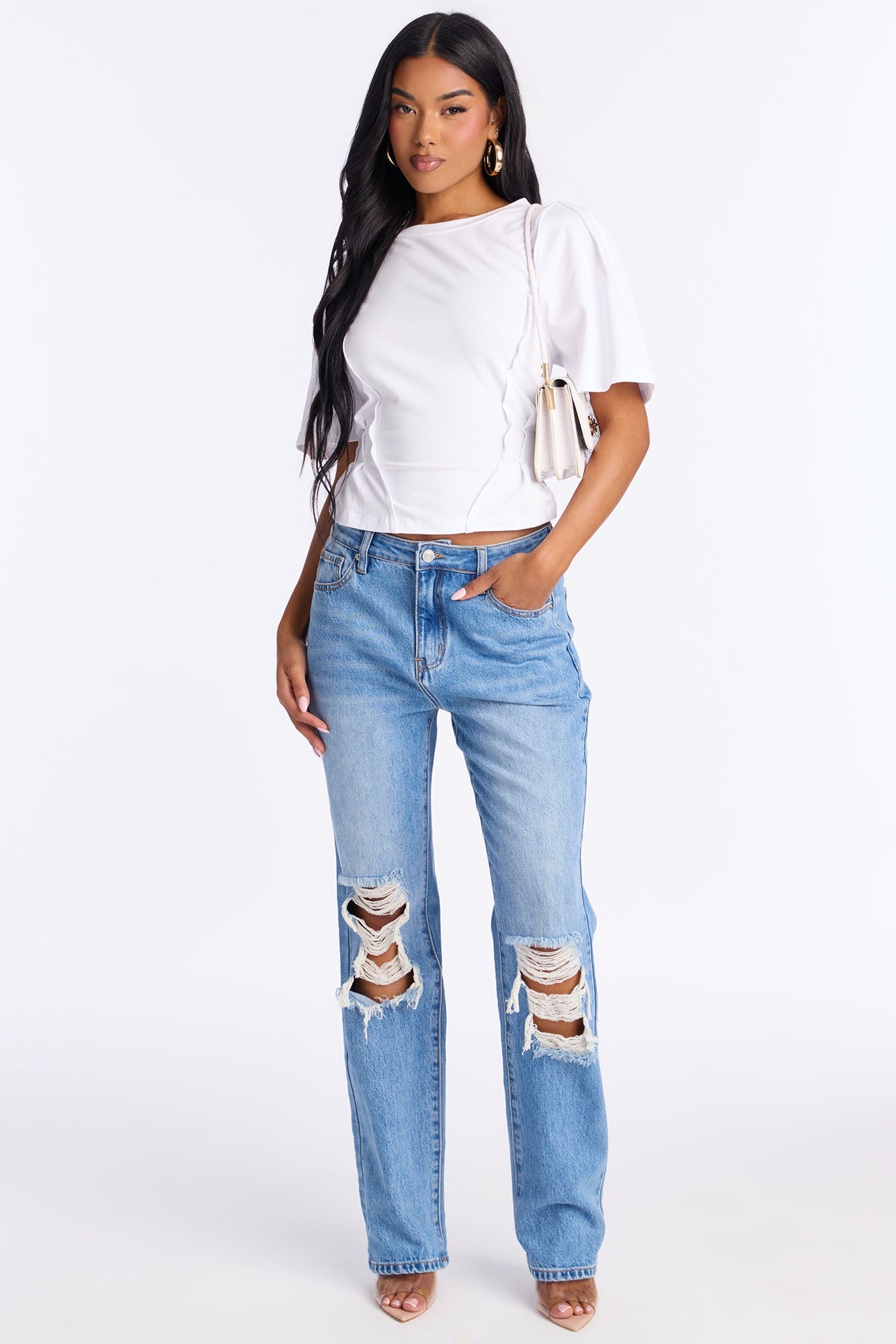 Houston Hybrid Straight Leg Jeans - Medium Wash