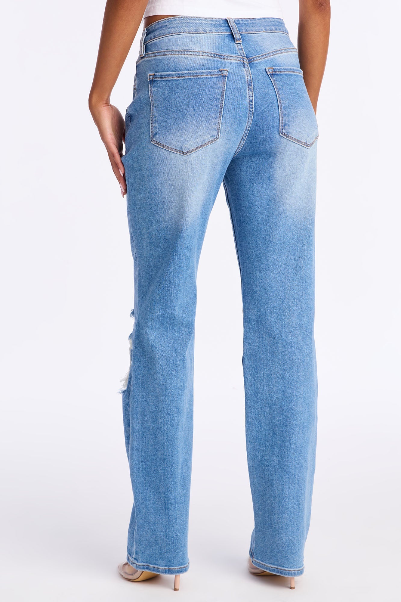 Houston Hybrid Straight Leg Jeans - Medium Wash