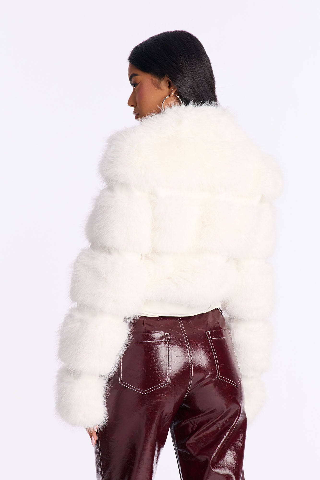 Keeping It Chalant Faux Fur Cropped Coat - Cream