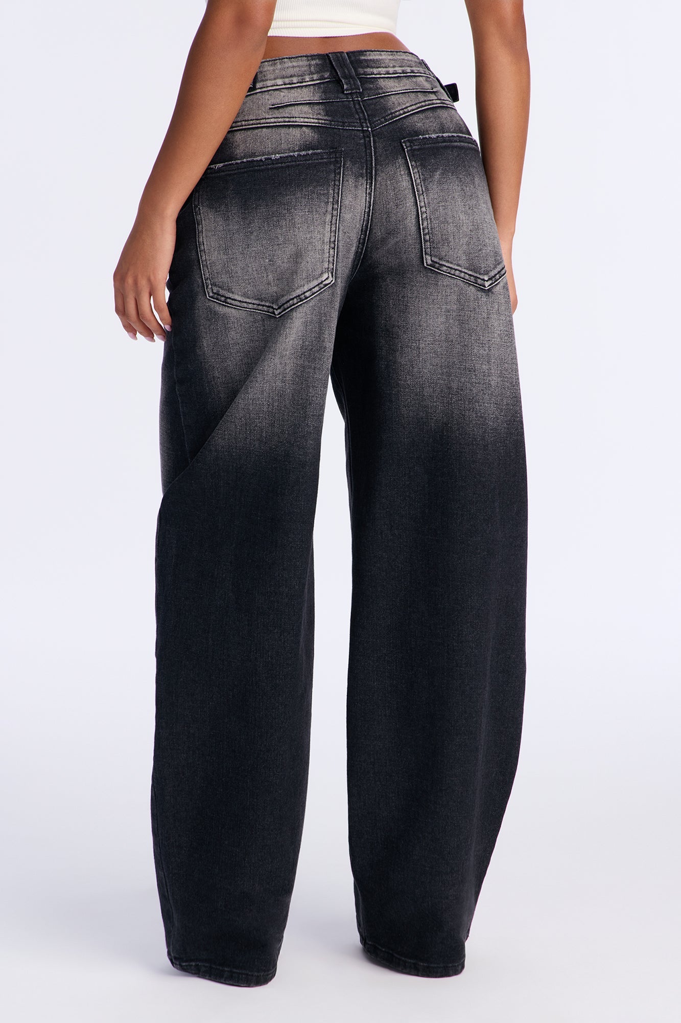 Midnight Muse Tinted Straight Leg Jeans - Black Wash