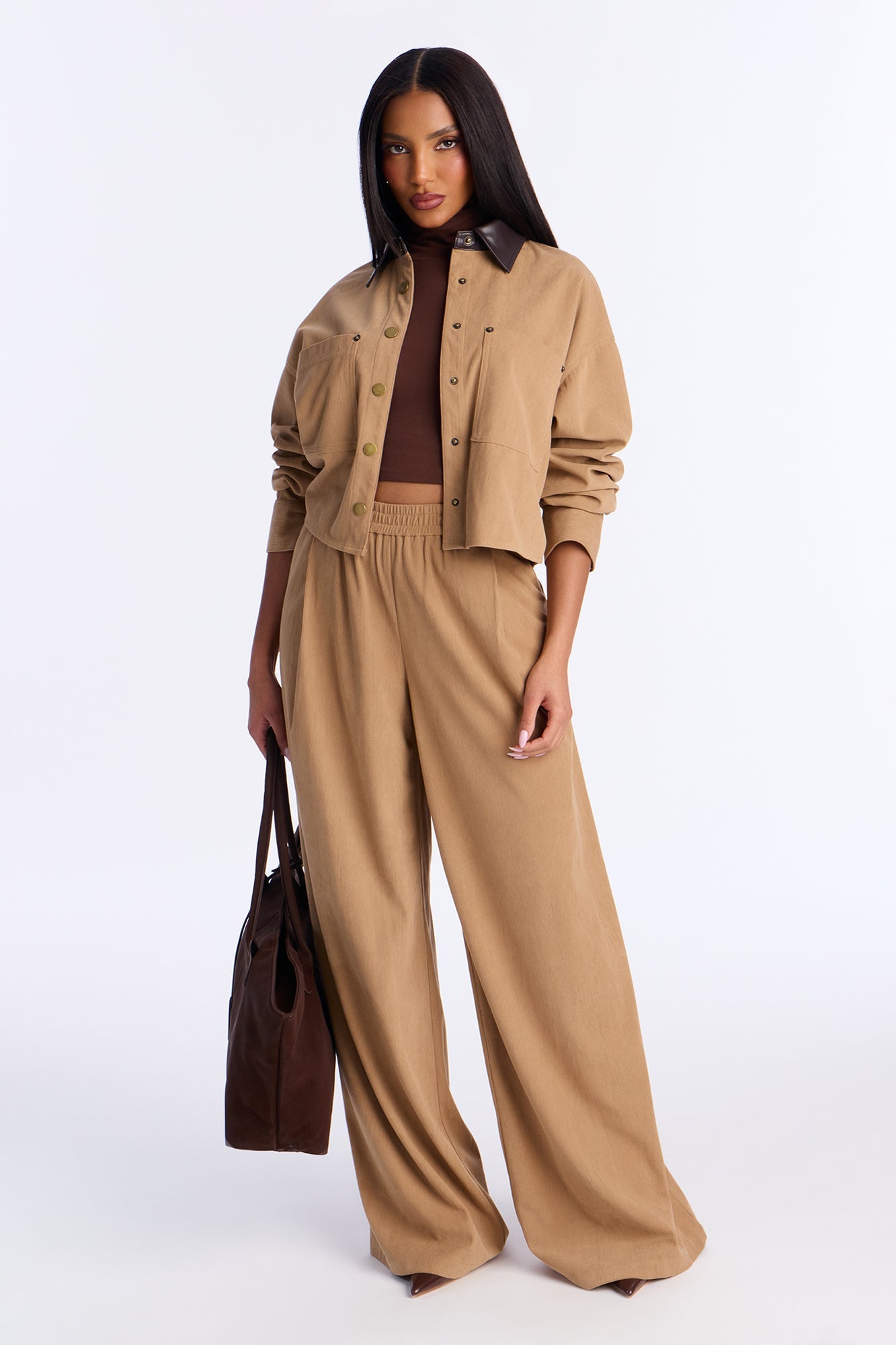 Taylor Corduroy Pant Set - Khaki