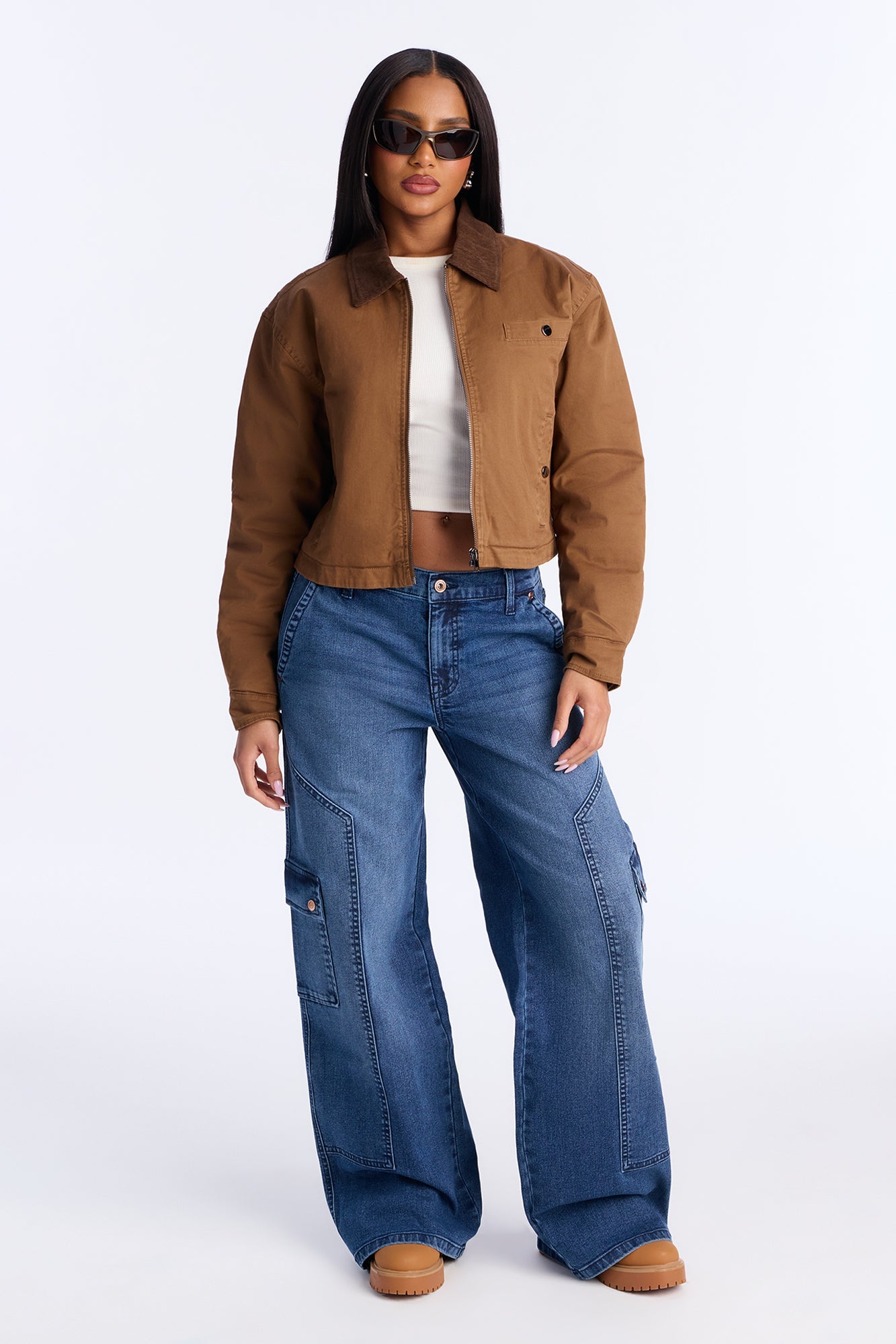 Rush Hour Cargo Jeans - Dark Wash