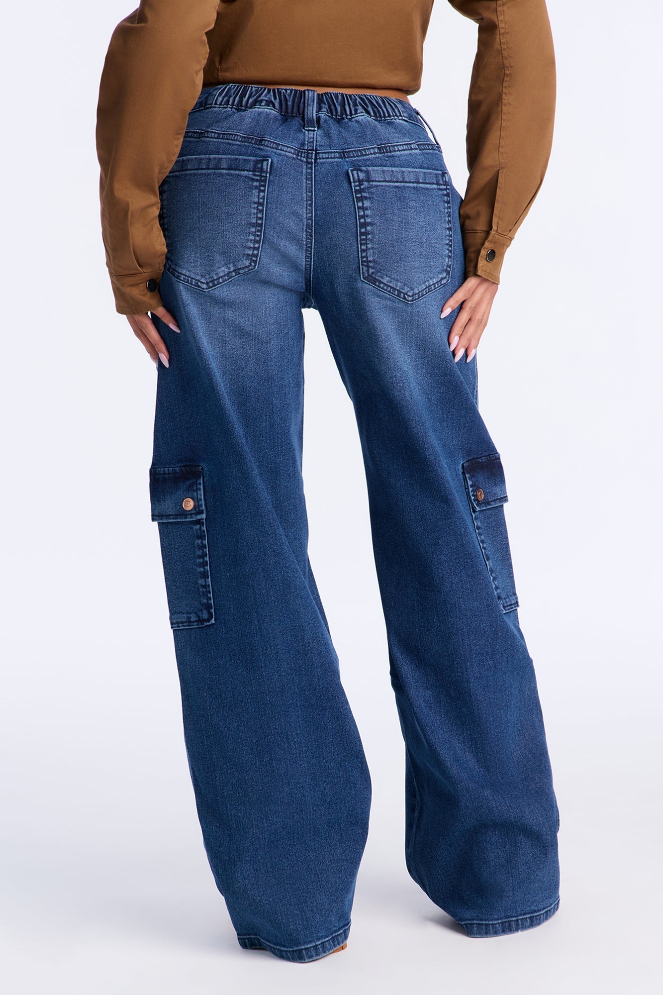 Rush Hour Cargo Jeans - Dark Wash