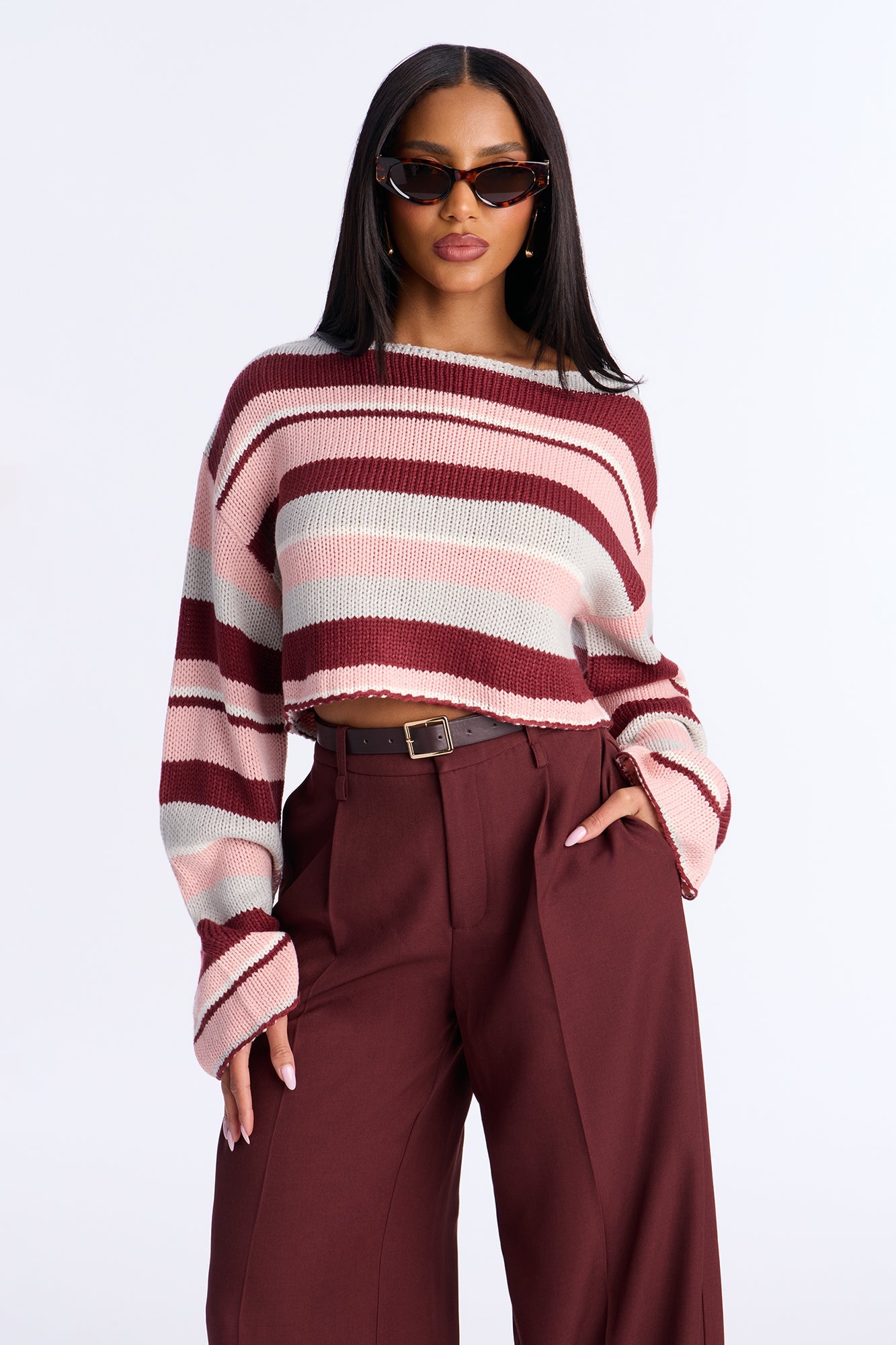 So Typical Color Block Bolero Sweater - Multi Color