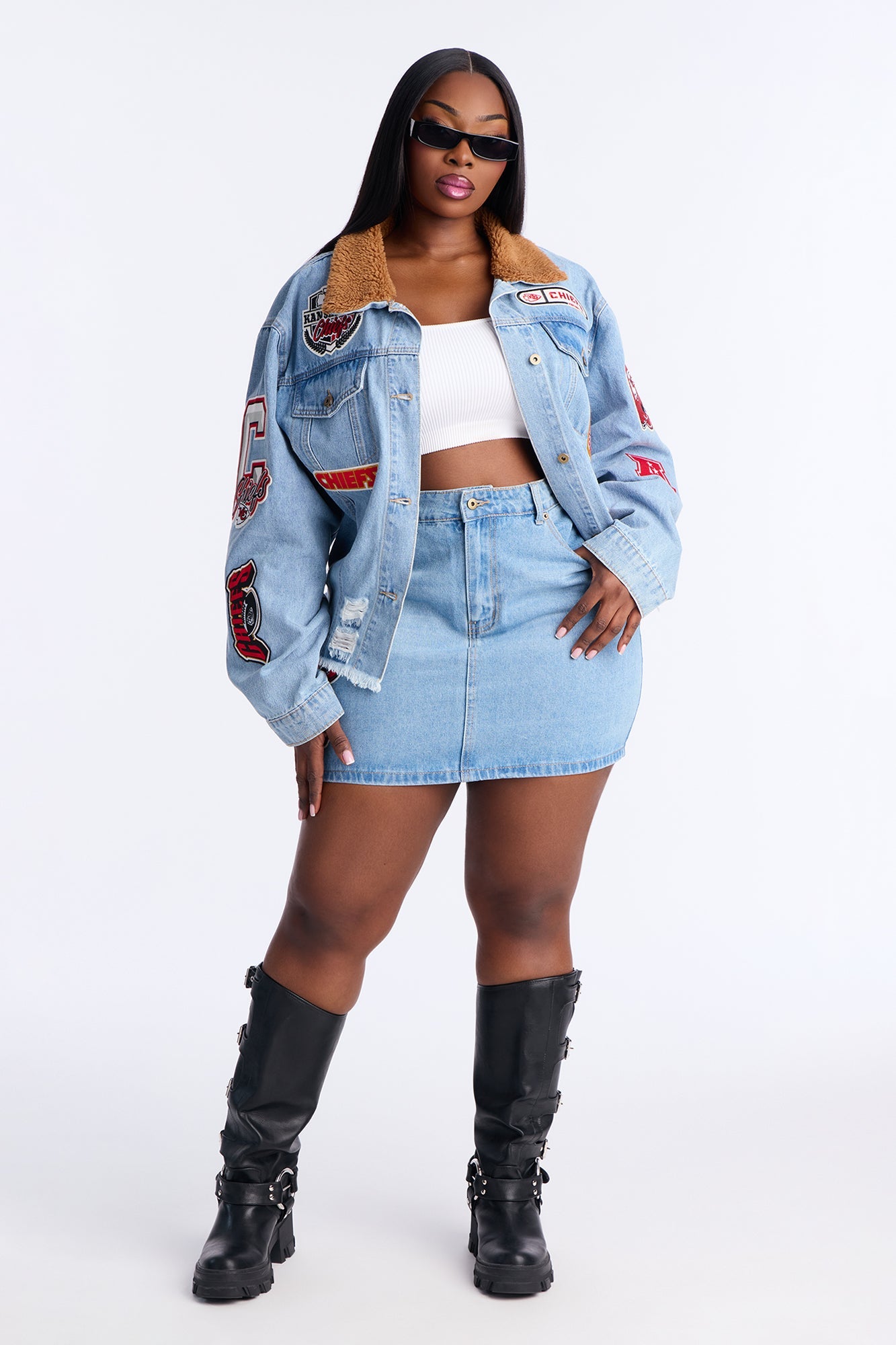 NFL Kansas City Chiefs Skirt - Denim