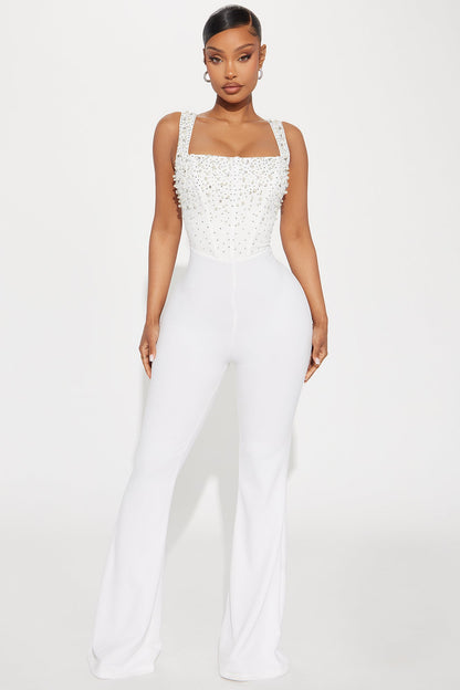Special Moments Jumpsuit - White